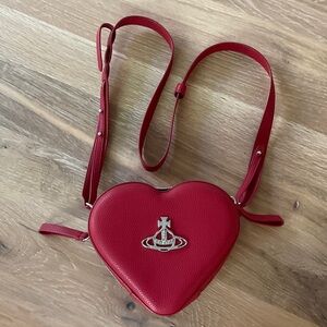 Vivienne Westwood Red Heart-Shaped Crossbody